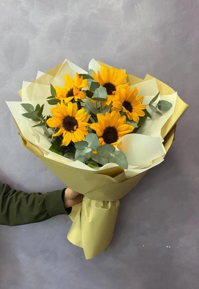 Bunch of sunflowers | ծաղիկներ, ծաղկեպսակներ, բույսեր - առաքում Երևան