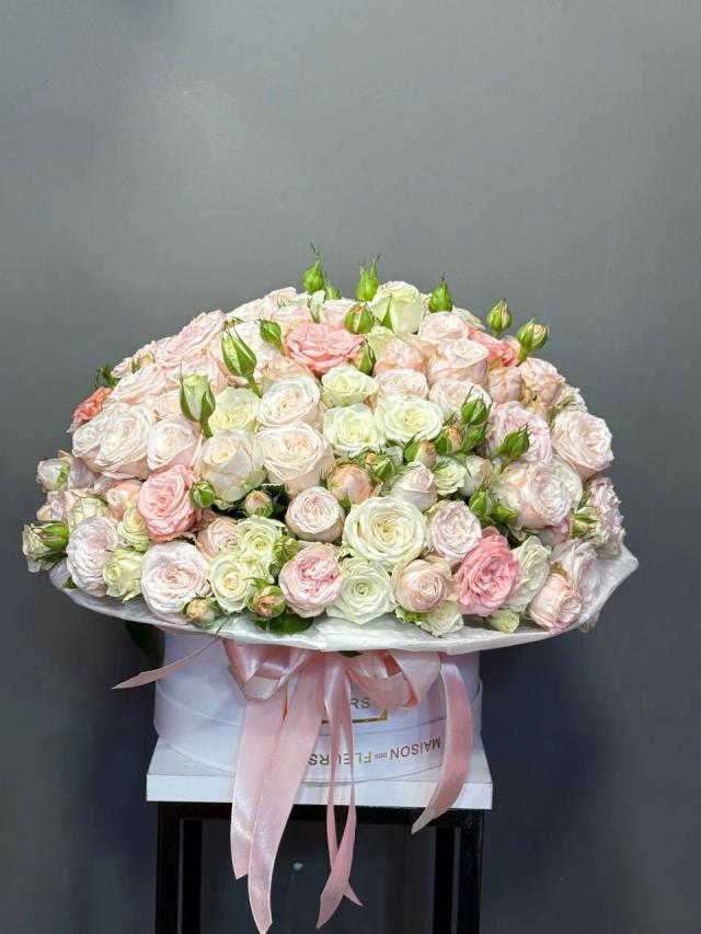 Peonies in a box | ծաղիկներ, ծաղկեպսակներ, բույսեր - առաքում Երևան
