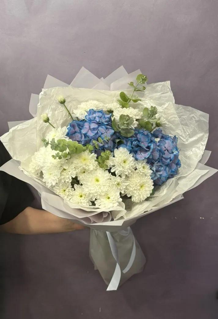 Hydrangea and chrysanthemum in one swipe | ծաղիկներ, ծաղկեպսակներ, բույսեր Երևան