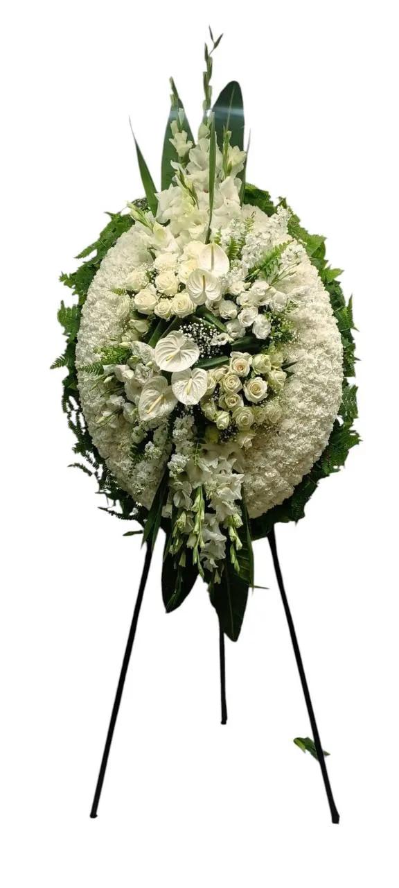 Mourning wreath, oval for requiem and funeral | ծաղիկներ, ծաղկեպսակներ, բույսեր Երևան
