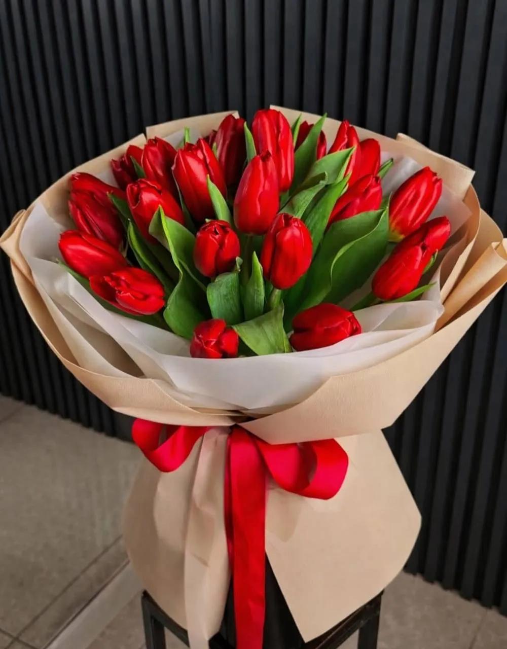 Fiery red tulips | ծաղիկներ, ծաղկեպսակներ, բույսեր Երևան
