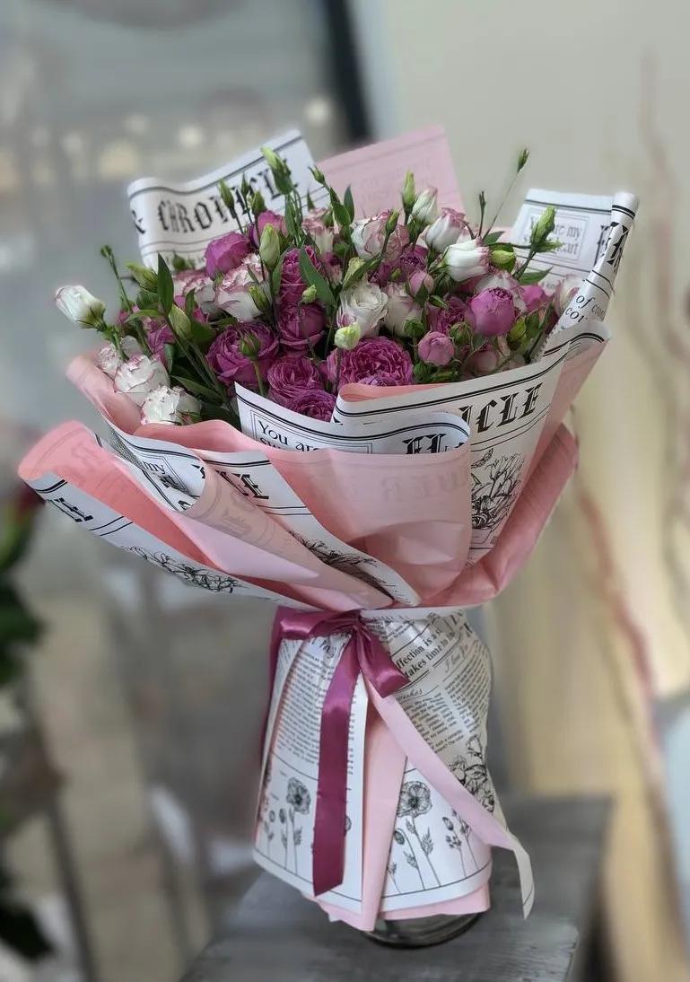 A bunch of peonies and lisianthus | ծաղիկներ, ծաղկեպսակներ, բույսեր Երևան