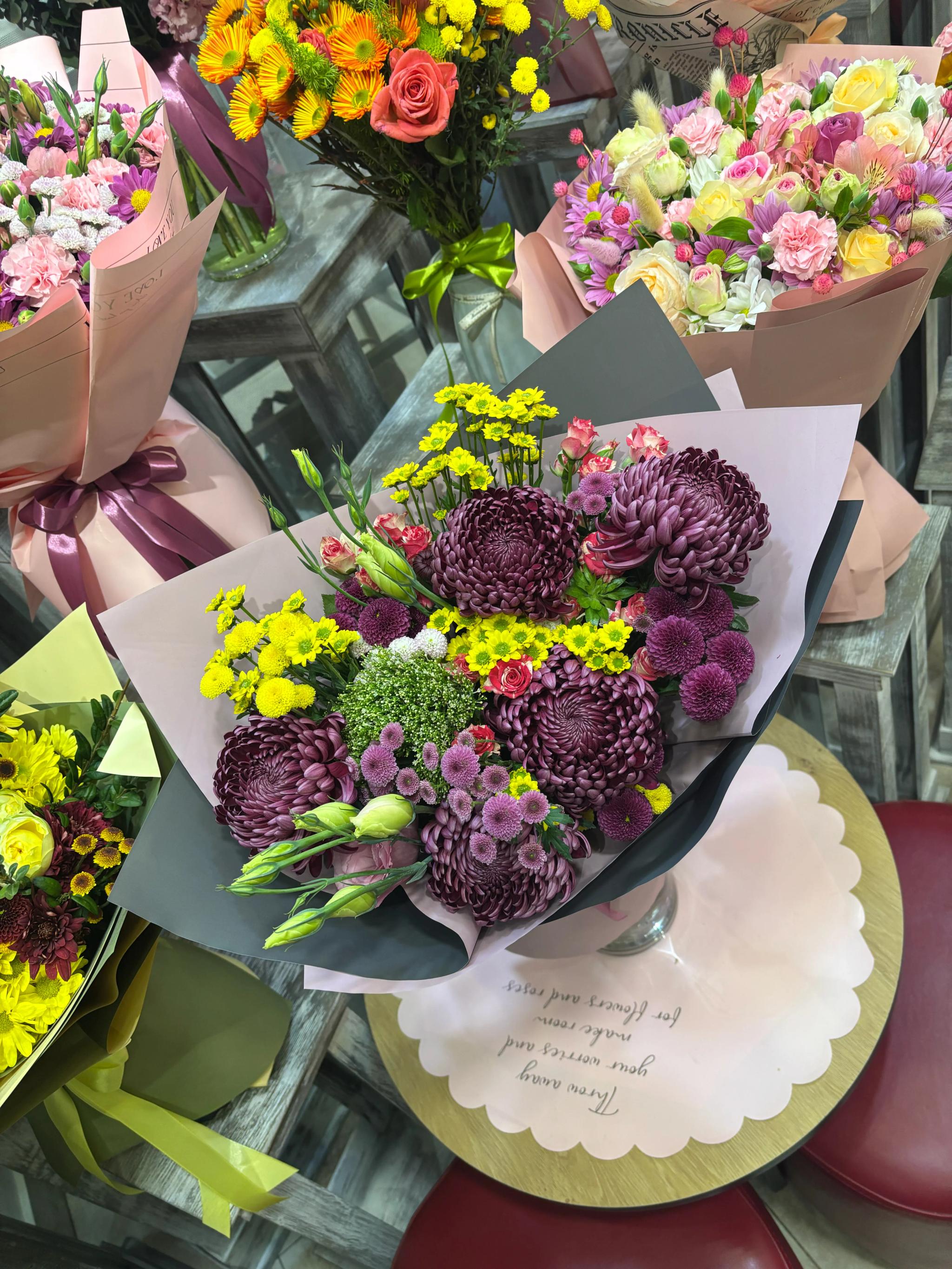 Bunch "Chrysanthemum mix" | ծաղիկներ, ծաղկեպսակներ, բույսեր Երևան