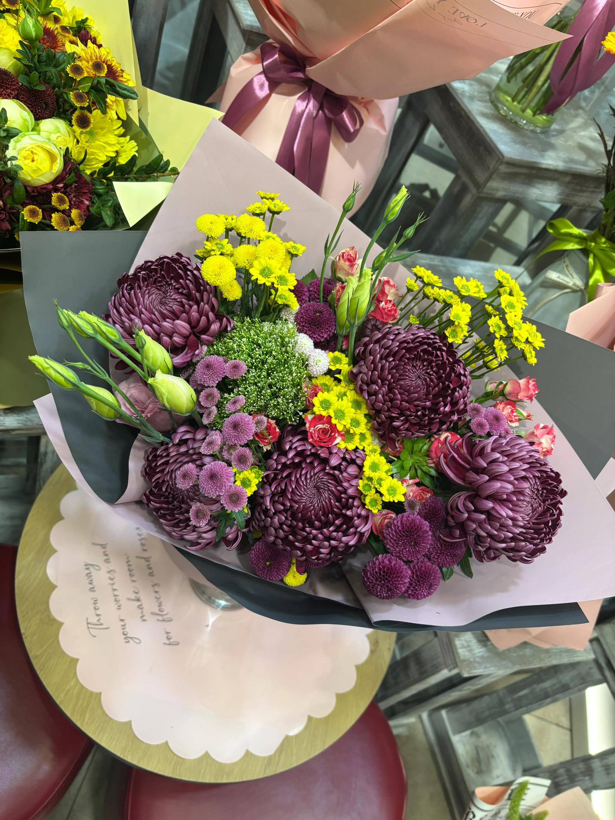Bunch "Chrysanthemum mix" | ծաղիկներ, ծաղկեպսակներ, բույսեր Երևան