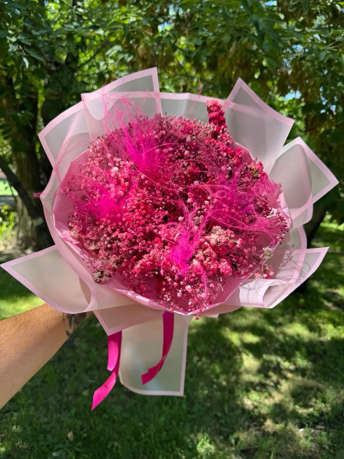 Pink gypsophilies | ծաղիկներ, ծաղկեպսակներ, բույսեր - առաքում Երևան