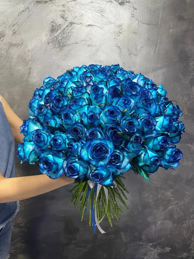 Gorgeous blue roses | ծաղիկներ, ծաղկեպսակներ, բույսեր - առաքում Երևան