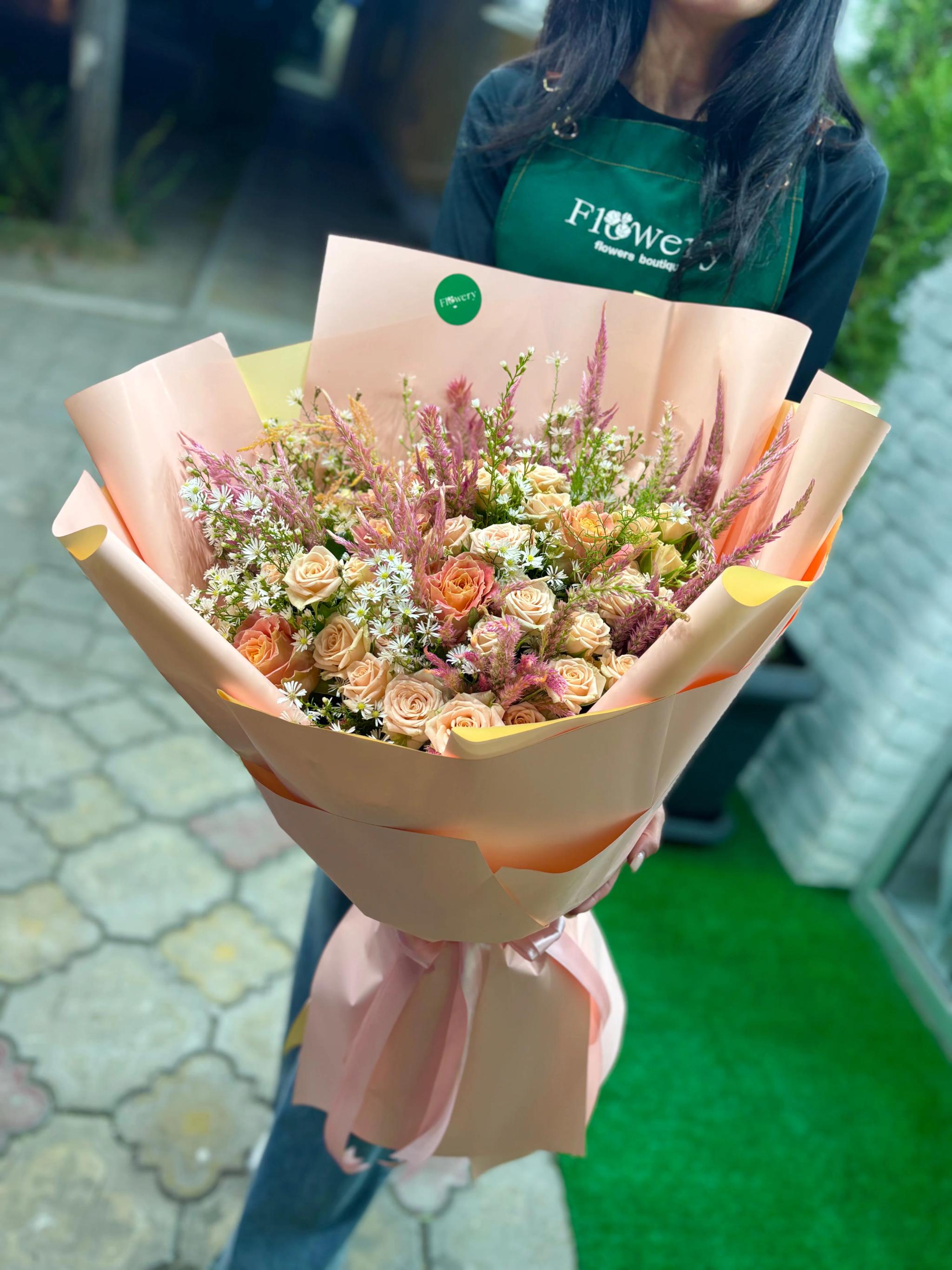 Bouquet "Caramel" | ծաղիկներ, ծաղկեպսակներ, բույսեր Երևան