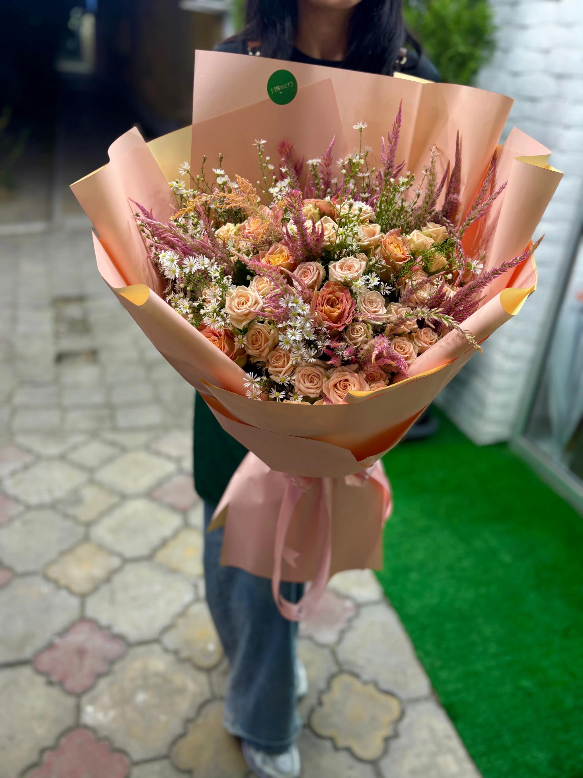 Bouquet "Caramel" | ծաղիկներ, ծաղկեպսակներ, բույսեր Երևան