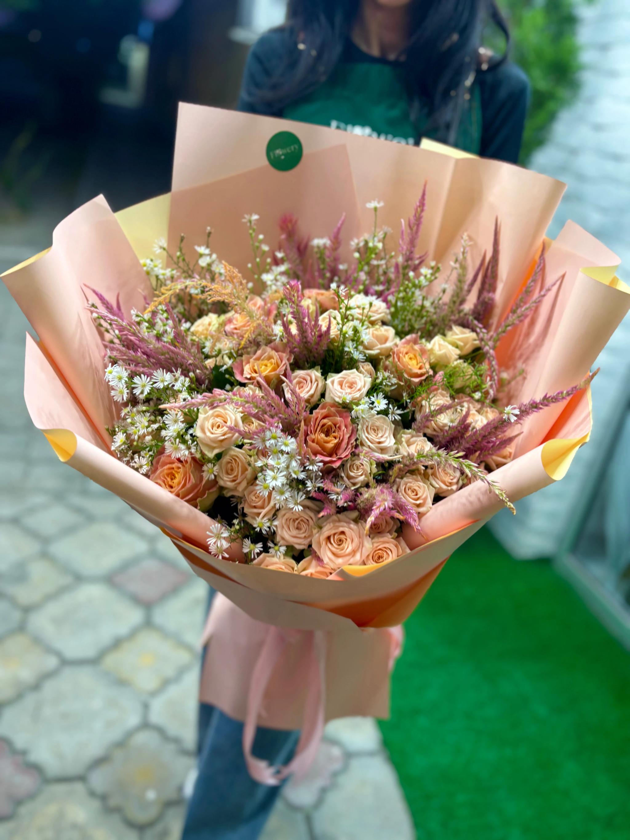 Bouquet "Caramel" | ծաղիկներ, ծաղկեպսակներ, բույսեր Երևան