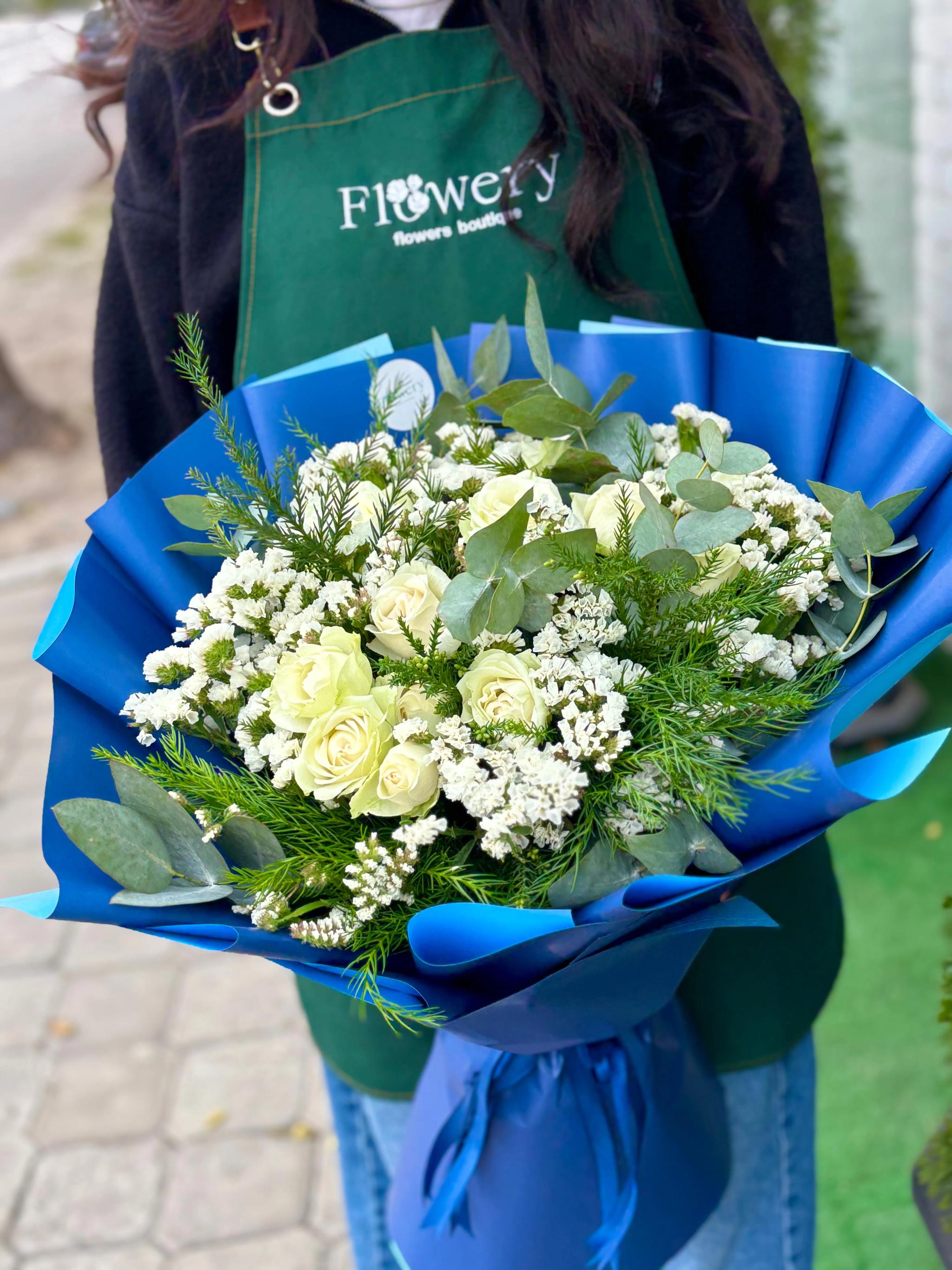 Blue and white bouquet | ծաղիկներ, ծաղկեպսակներ, բույսեր Երևան