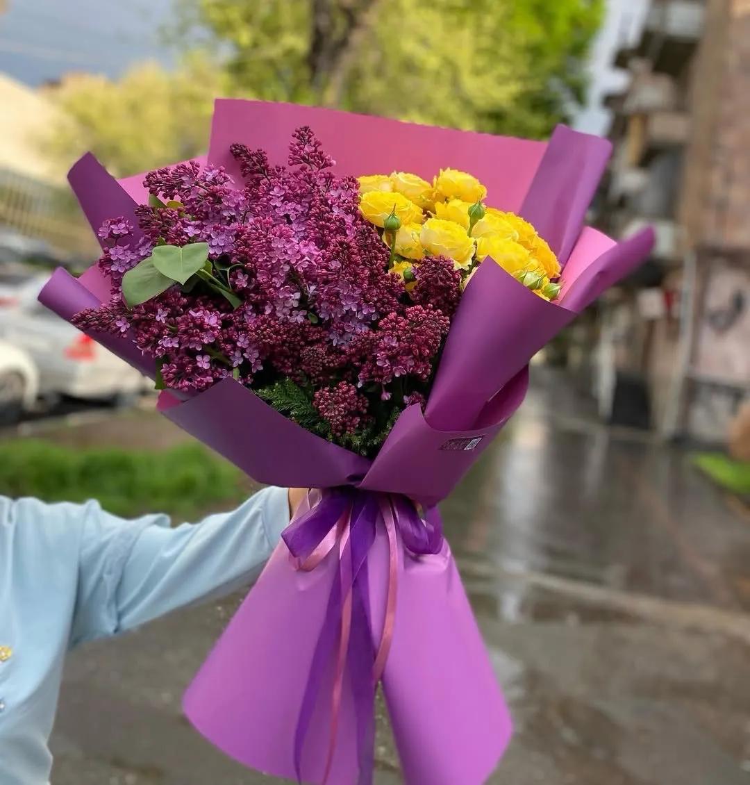 Фиолетовый букет | ծաղիկներ, ծաղկեպսակներ, բույսեր Երևան