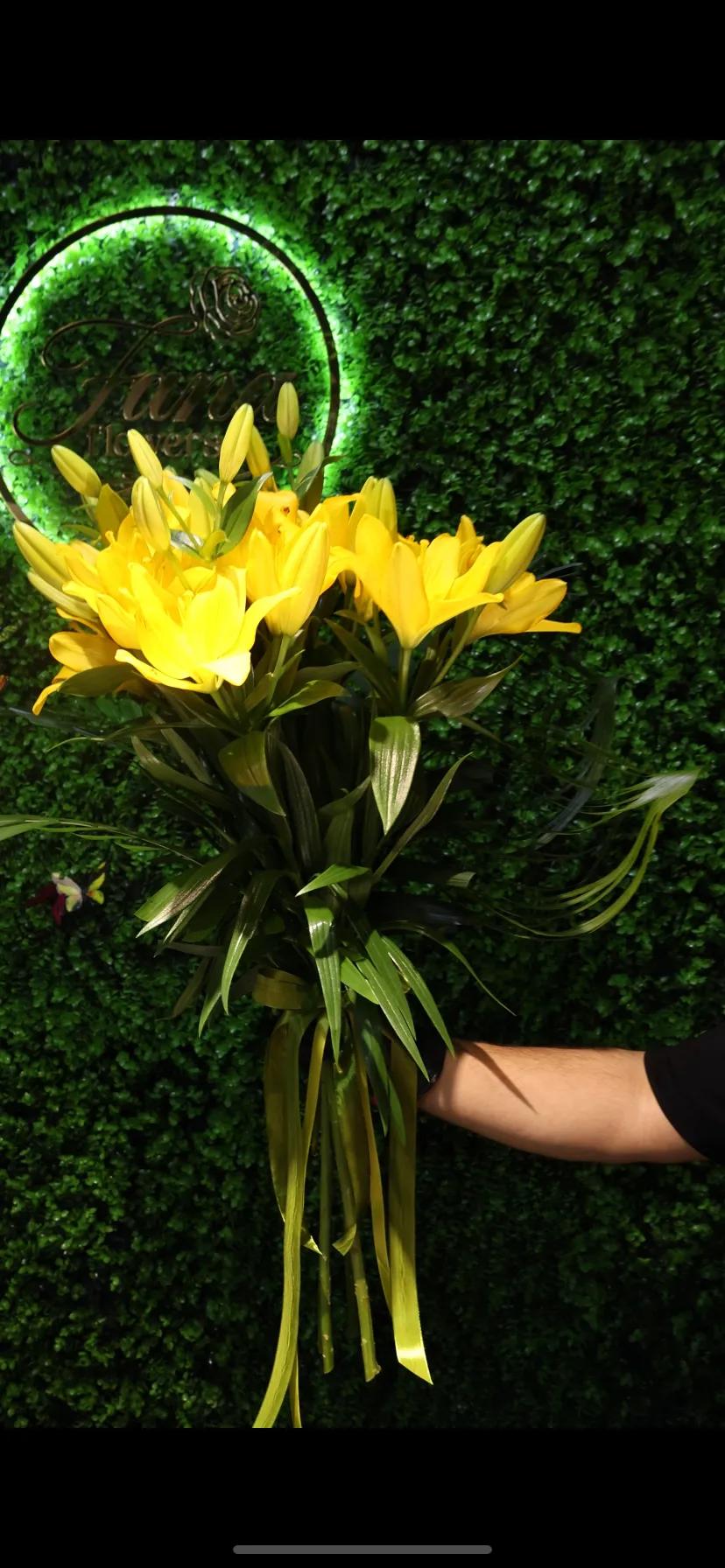 Yellow Lilies | ծաղիկներ, ծաղկեպսակներ, բույսեր Երևան
