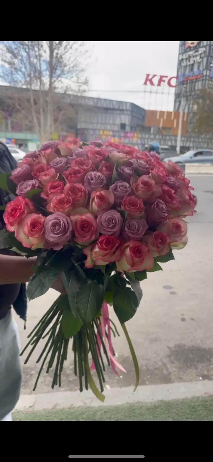Bouquet of pink and purple roses | ծաղիկներ, ծաղկեպսակներ, բույսեր Երևան Bouquet of pink and purple roses | ծաղիկներ, ծաղկեպսակներ, բույսեր Երևան